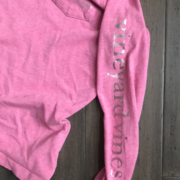 Girls vineyard vines long sleeve tee with hood - Picture 6 of 7